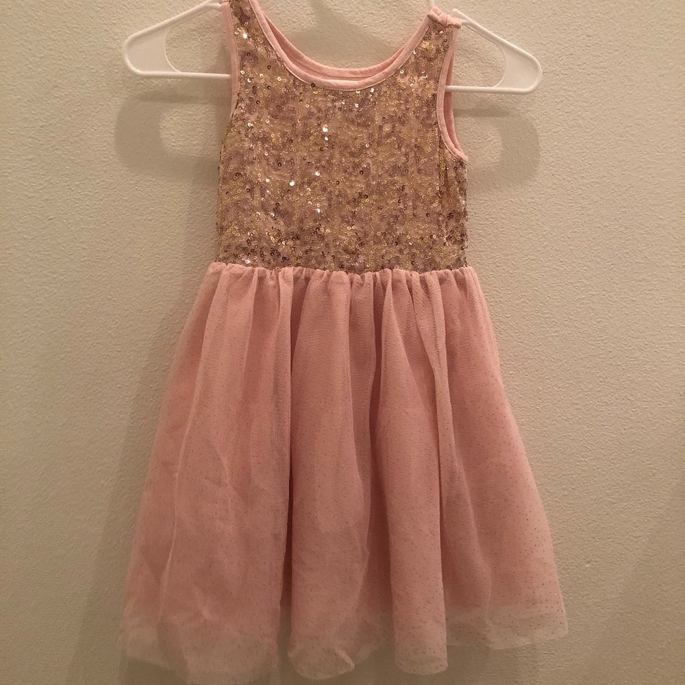 The Children's Place Pink Sequined Dress Size 5/6
